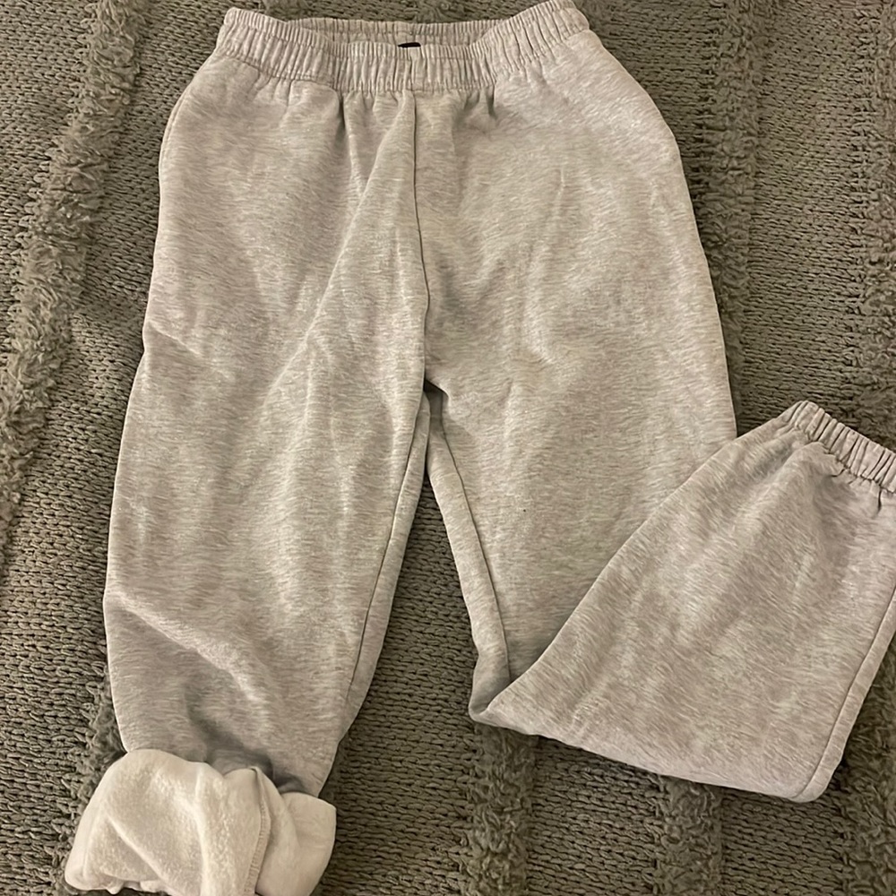 Grey sweatpants